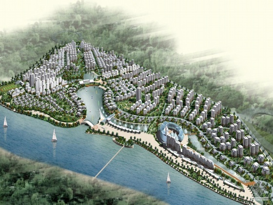 南京水游城建筑设计资料下载-[西安]某国际城建筑设计文本