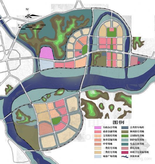 县城旅游设计方案资料下载-浙江县城东区规划设计方案