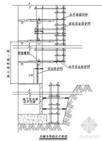 装饰满堂操作架施工方案资料下载-恩施州某医院外科大楼工程脚手架及卸料平台施工方案