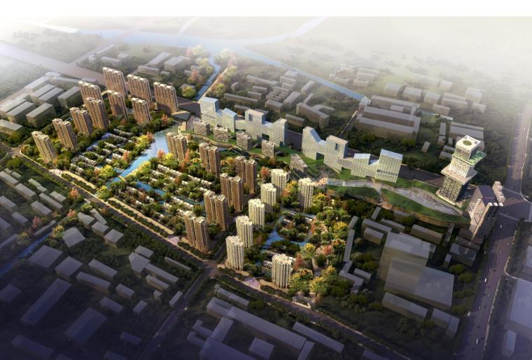 中国住宅建筑资料下载-[江苏]超高层中国园林式住宅建筑设计方案文本