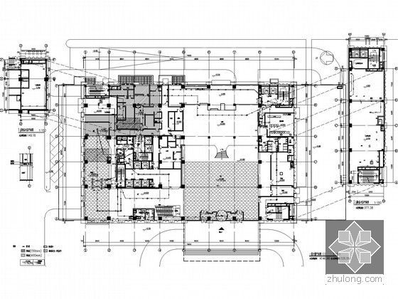 [河北]五星级酒店强弱电施工图纸106张（甲级设计院）-一层火警平面图