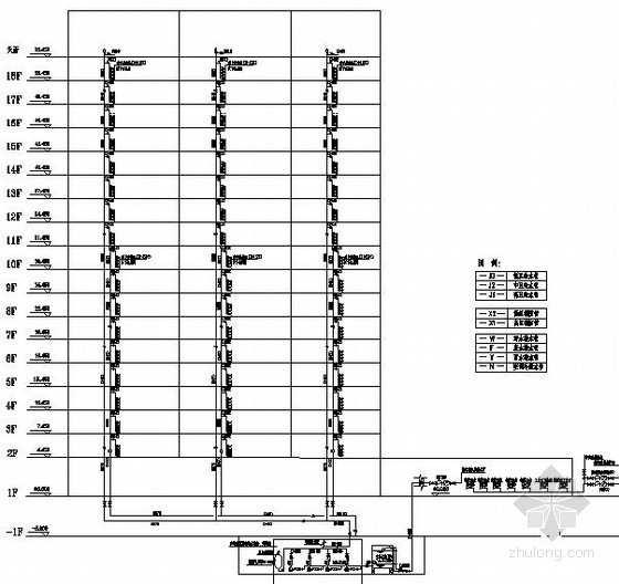 18层高层全套图纸资料下载-[广州]某18层商业楼全套给排水竣工图纸