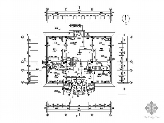 [哈尔滨]某区五层小型图书馆建筑施工图- 