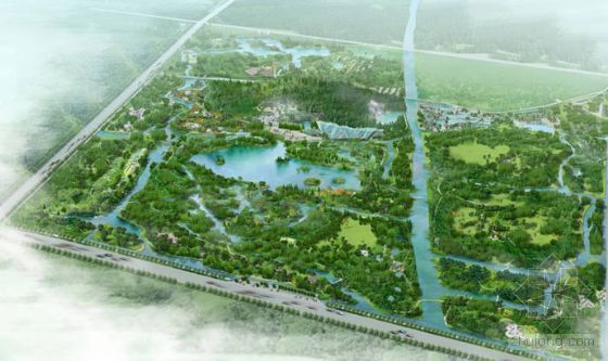 汉堡花卉植物园入口景资料下载-[北林地景]上海国家植物园设计