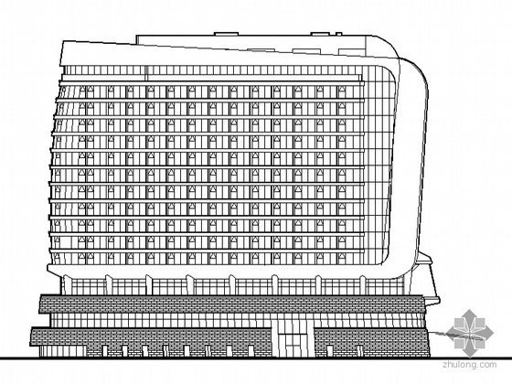 低层五星级酒店资料下载-[青岛市开发区]某十五层五星级酒店建筑施工图