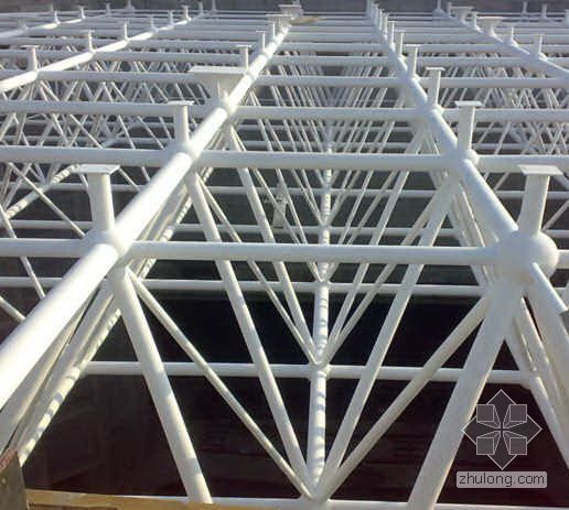 钢结构网架焊接球施工图资料下载-网架结构施工技术（高空散装法 焊接球节点）