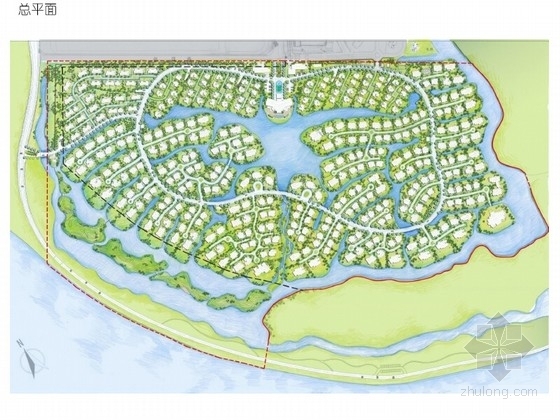教育小镇用地方案设计资料下载-[江苏]滨水生态小镇景观方案设计