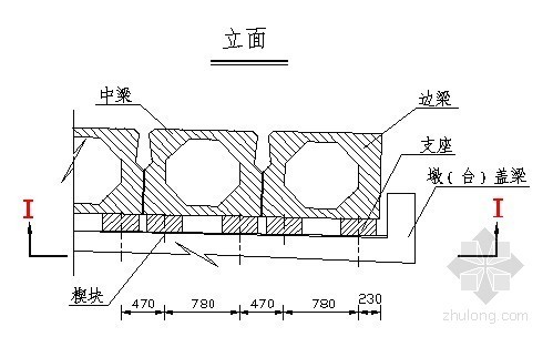 Y型墩钢筋构造通用图资料下载-桥梁YPQF4型支座布置及构造图