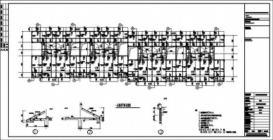 异形柱别墅施工图资料下载-三层异形柱框架联排别墅结构施工图（包括建筑、水电）
