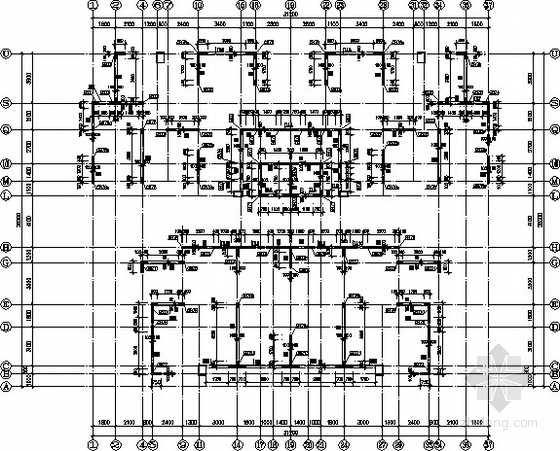 [广西]两梯四户纯剪力墙住宅结构施工图- 