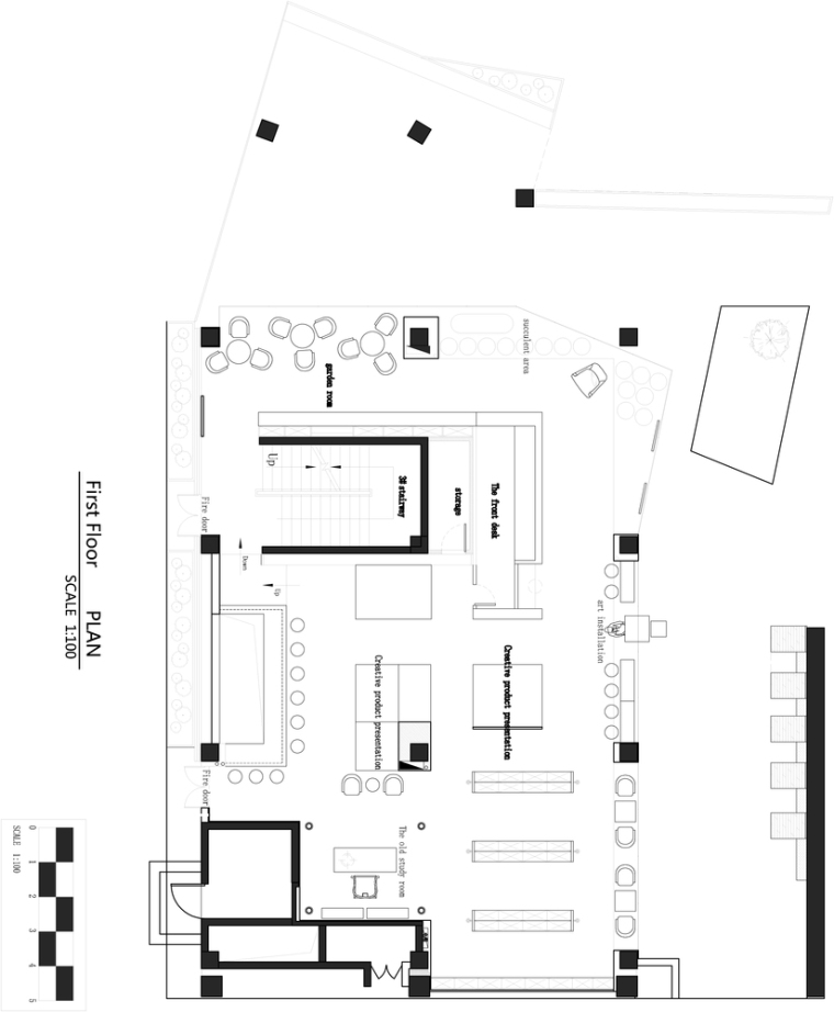 成都白止间书店-Zhijian--First_Floor_Plan