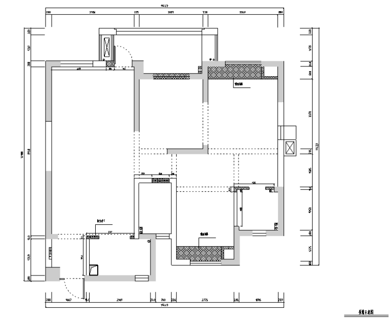 美式风格室内施工图资料下载-高雅美式风格住宅设计施工图（附效果图）