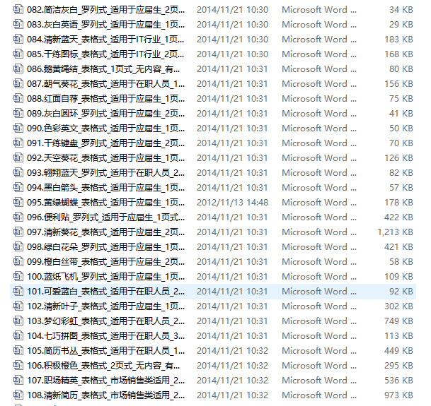 213套超全的工程造价简历模板（有索引图）-模板4