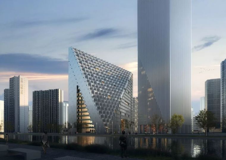 城市CBD中心资料下载-OMA‘未来·新湖中心’动工,杭州新科技CBD地标