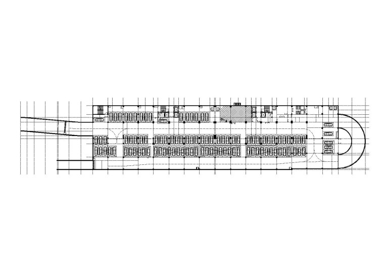 [浙江]杭州九茂大厦高层老年公寓改造建筑施工图（CAD）-地下车库平面图