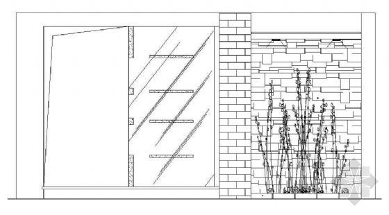 室内喷泉平立面CAD资料下载-室内小景点平立面方案（3）