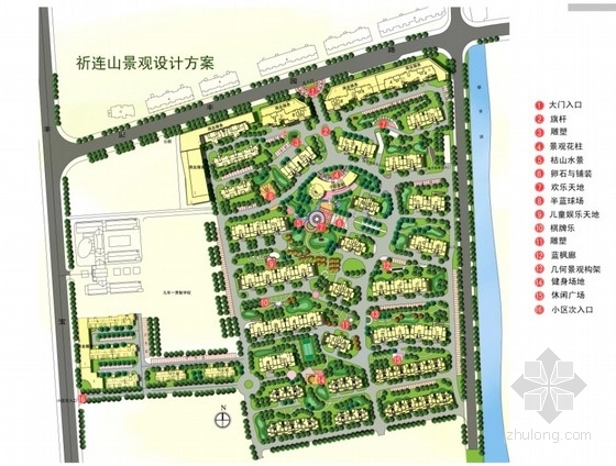 花园住宅小区景观设计图资料下载-[上海]北美风格花园住宅小区景观设计方案