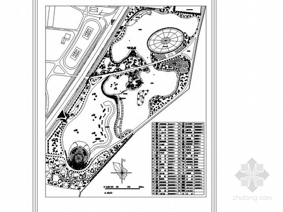 生态园餐厅施工图资料下载-[大连]生态园园林景观工程施工图