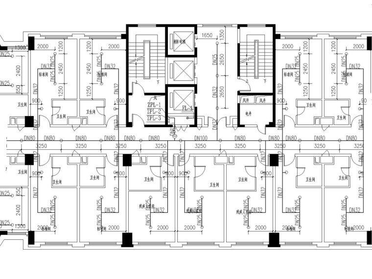 酒店建筑消防设计施工图资料下载-[江西]高层酒店给排水消防施工图设计（含计算说明书）