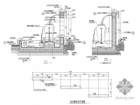 园林景墙施工详图20例-景墙施工详图 