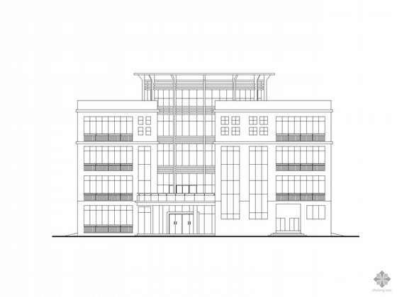 居住区会所设计图资料下载-[长沙]某居住区四层会所建筑扩初图