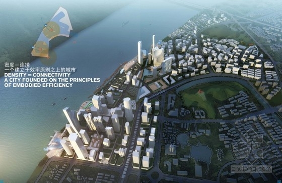 [南京]城市综合体规划及单体设计方案文本-城市综合体鸟瞰图 