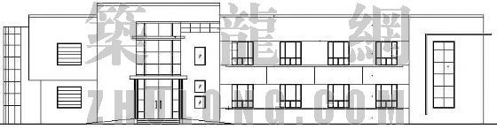 现代两层建筑设计资料下载-某工厂两层办公楼建筑设计方案