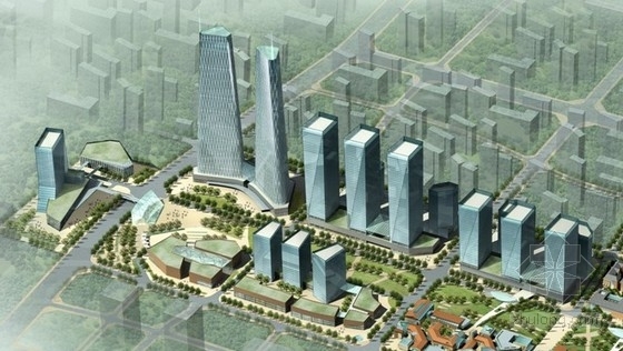 酒店住宅复合单体建筑资料下载-[四川]城市综合体规划及单体设计方案文本