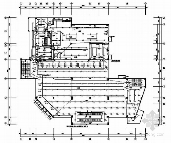 食堂厨房燃气施工图资料下载-某四层食堂电气施工图
