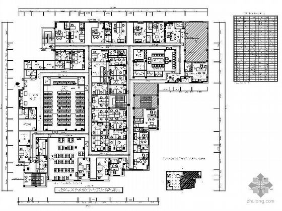 100平办公楼空间资料下载-[温州]街道办公楼装修图