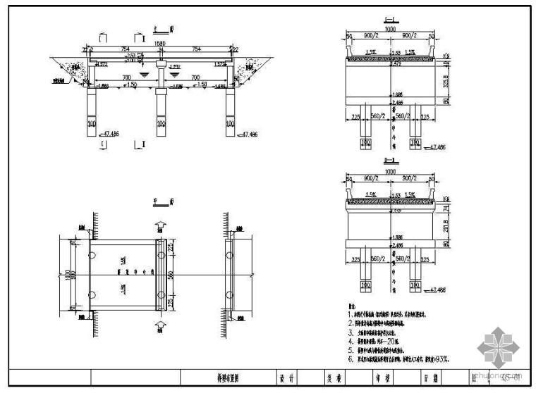 空心板桥施工要点资料下载-某空心板桥施工图