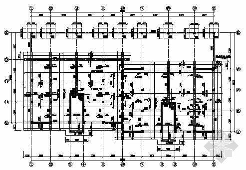 宾馆底框砖混结构图资料下载-山东某六层底框砖混结构图纸