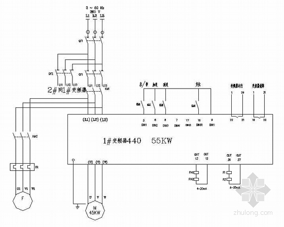 桥面铸铁泄水管设计图资料下载-55米铸铁机电气控制设计图