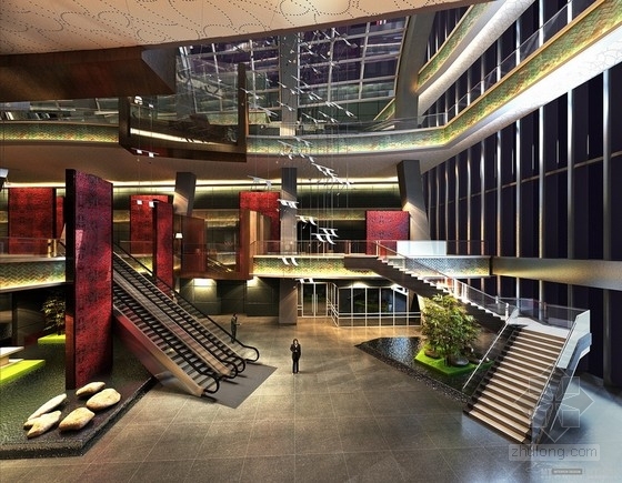 长沙六星级酒店资料下载-[长沙]高档五星级酒店设计方案图