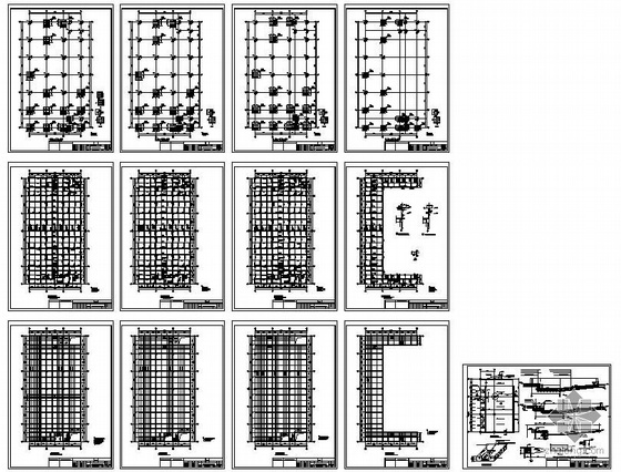 仓库管理资料下载-某框架仓库结构设计图