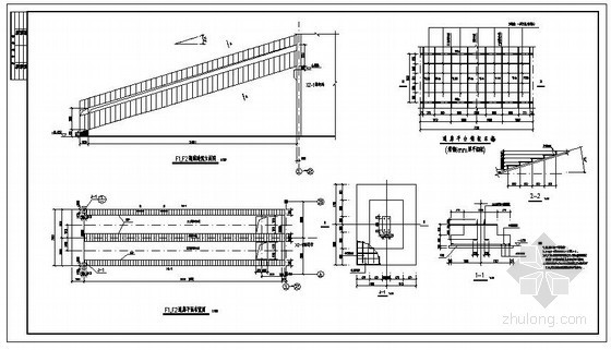 通廊结构图集资料下载-武汉某30米封闭式钢桁架通廊结构设计图