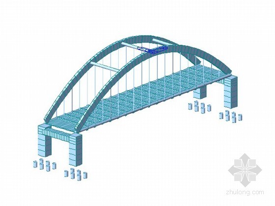 混泥土拱桥计算书资料下载-100米柔性系杆钢管砼拱桥设计计算书