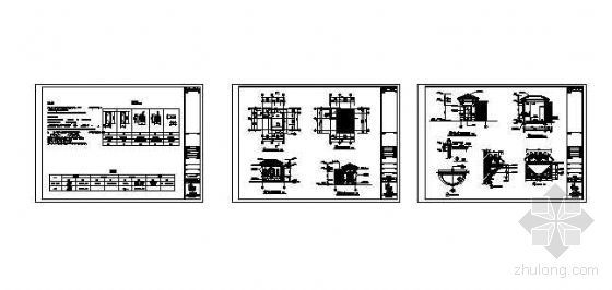 ArtDeco建筑岗亭资料下载-某岗亭大样图