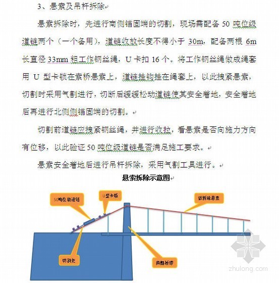 8m铁索桥施工图资料下载-桥梁拆除施工方案(巴中,铁索桥)
