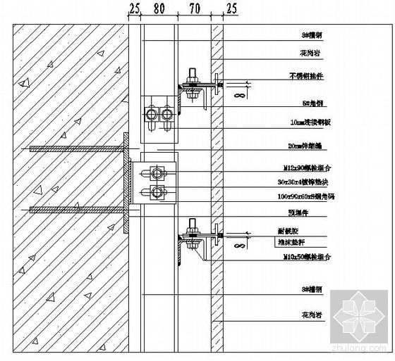 商业中心建筑设计图效果图资料下载-某商业中心幕墙工程设计图