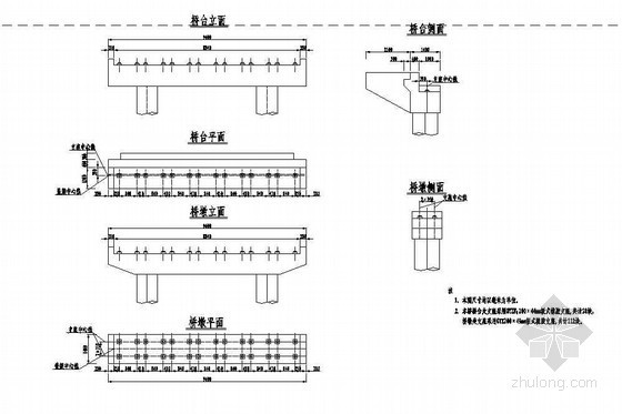 预应力空心板布置资料下载-5×15米预应力混凝土空心板支座布置节点详图设计