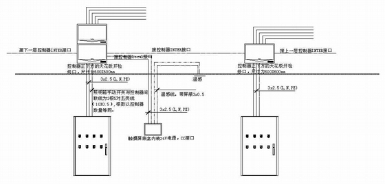 照明距离控制 资料下载-某医院智能照明控制柜电气图