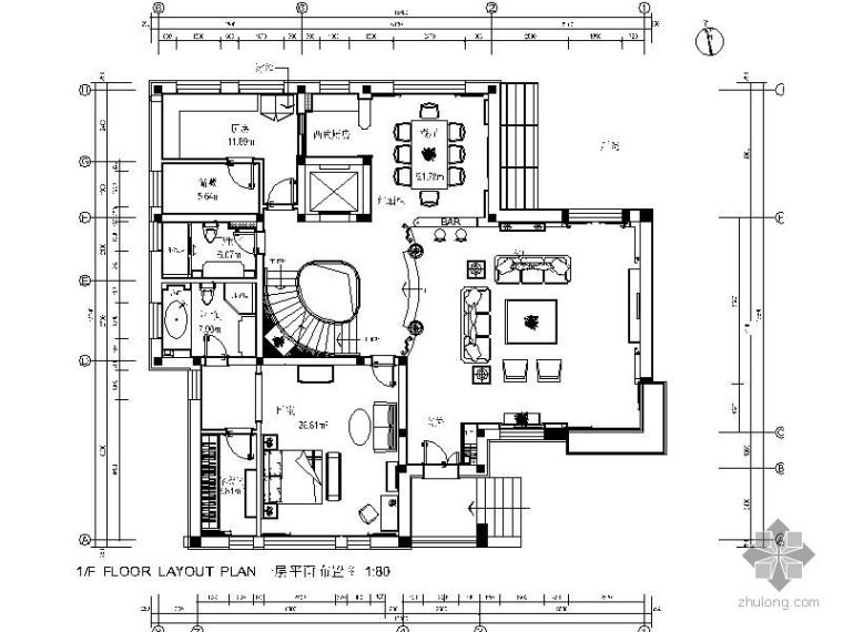 三层房房屋施工图资料下载-[临沂]某三层别墅施工图