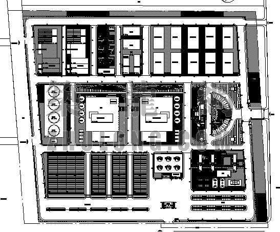 厂区cad总平面资料下载-某厂区总平面图设计方案