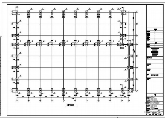 混凝土柱厂房资料下载-合肥某混凝土柱厂房结构图