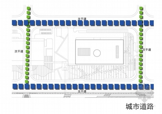 [江西]高层现代风格单体方形科技馆建筑设计方案文本（含建筑模型）-高层现代风格单体方形科技馆建筑分析图