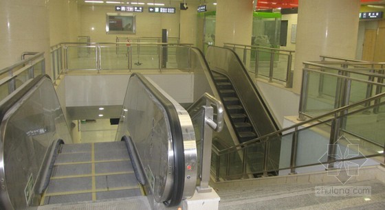 北京地铁工程施工质量情况创优汇报81页（附图精美 PPT）-车站内滚梯