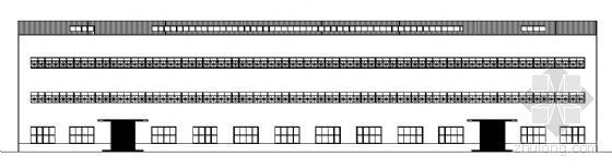 120米钢结构厂房建筑图资料下载-某单层钢结构厂房建筑方案图