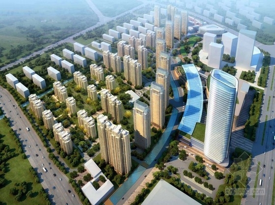 城市商业中心规划图资料下载-[江苏]现代风格高端商业中心规划方案文本