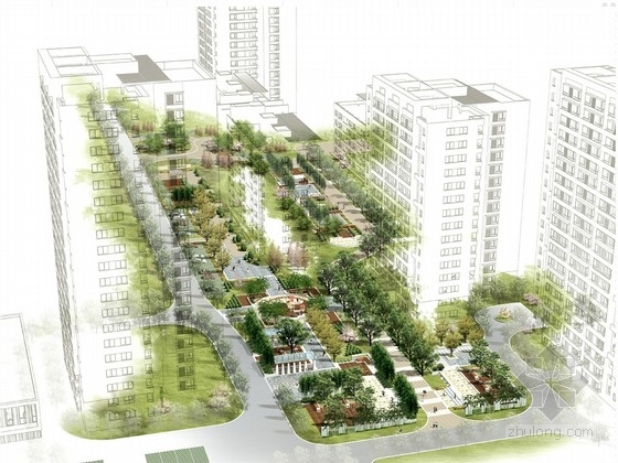 3000平米住宅资料下载-[沈阳]现代单身青年住宅景观设计方案